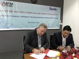 Lễ ký kết hợp đồng giữa BTM và Sundo, triển khai NetSuite ERP